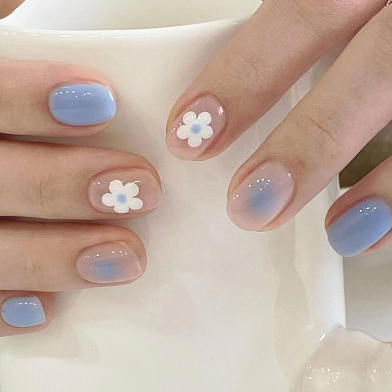 Noble Nail Art with Flower Decoration Bowlift