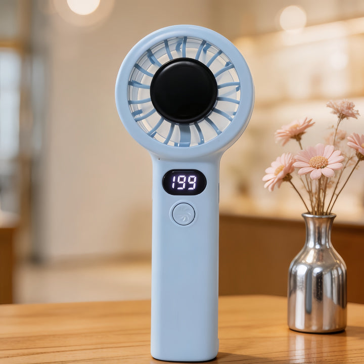 Portable hand fan with digital speed display Bowlift