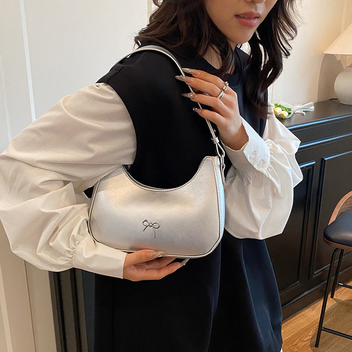 Stylish Bow Detail Shoulder Bag Bowlift