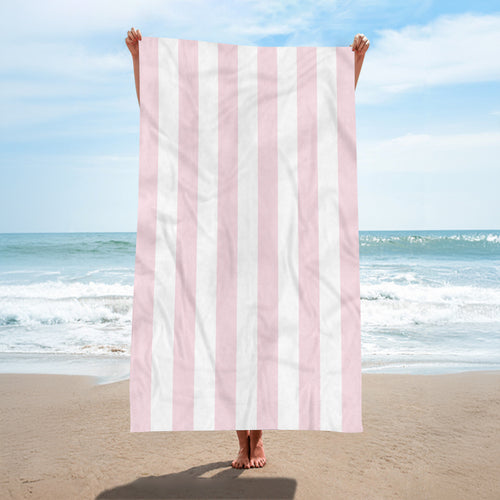 Beach towel with elegant wide stripes Bowlift