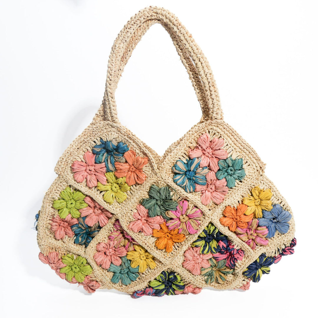 Macrame Bag with Floral Pattern Bowlift