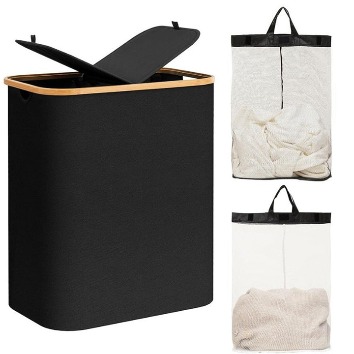 Laundry basket with practical lid and carrying handles Bowlift