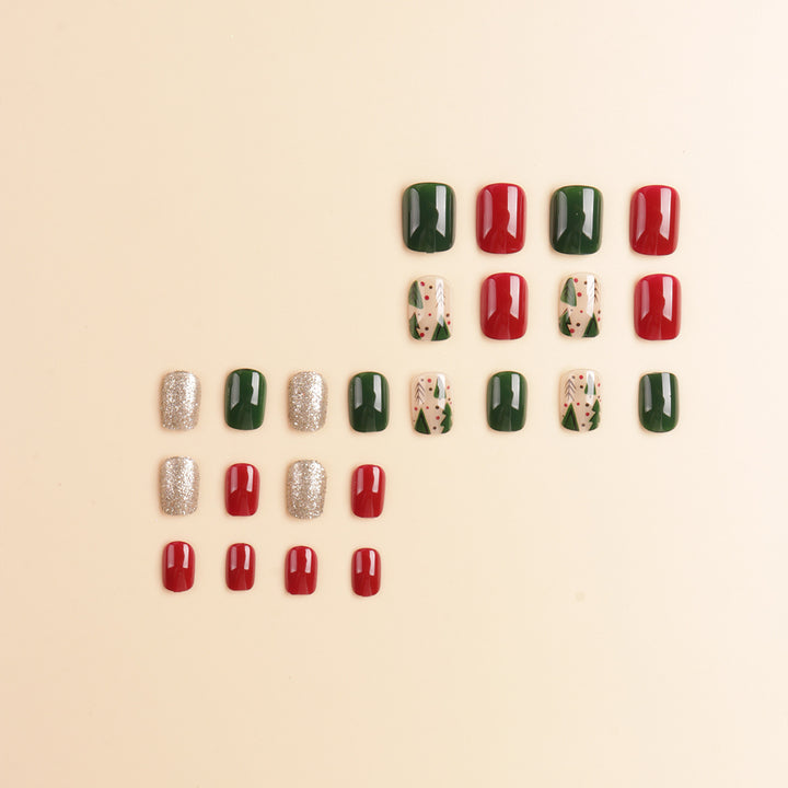 Festive Holiday-Themed Nail Art Set Bowlift