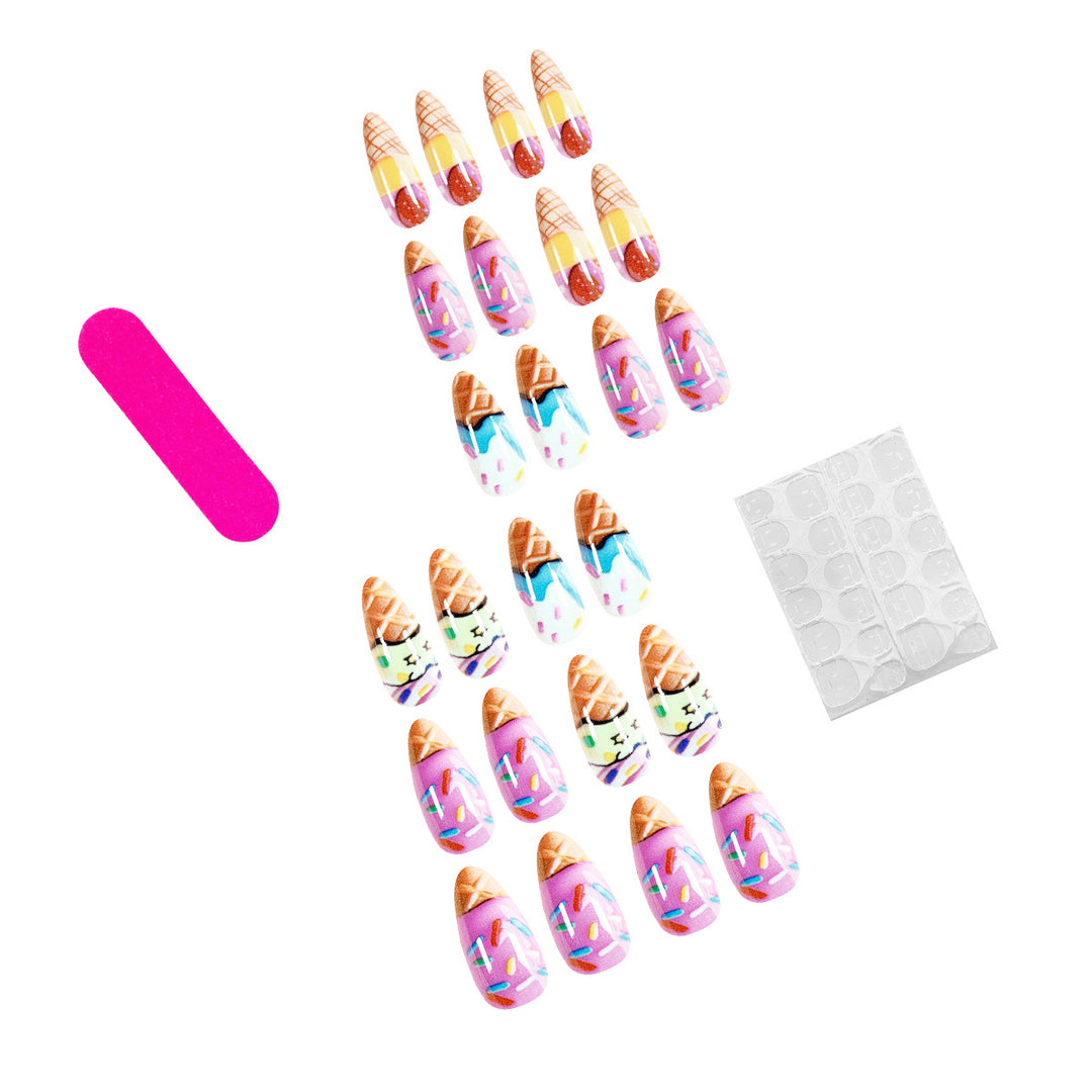 Artful ice cream nail art Bowlift
