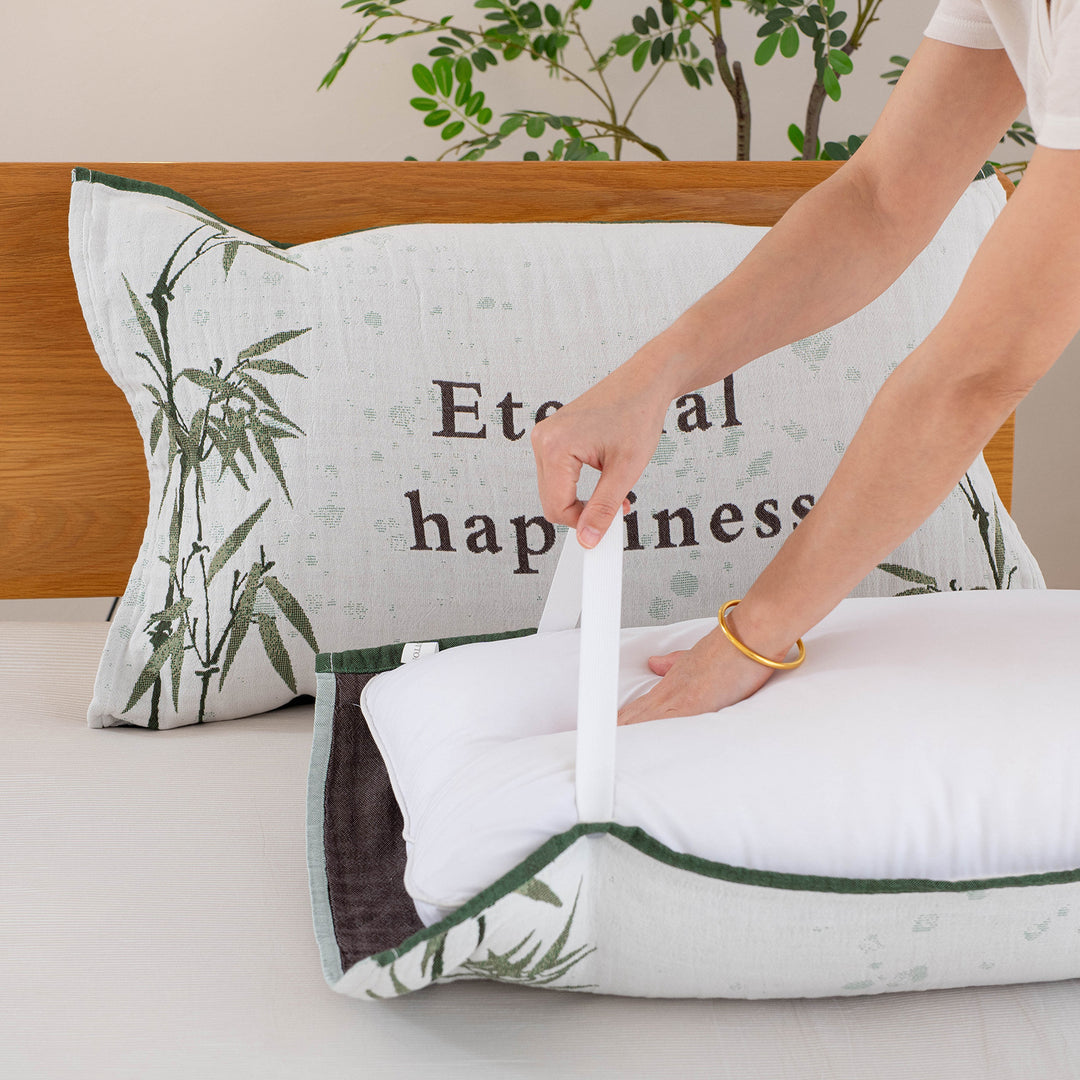 Women's pillow with removable cotton cover Bowlift