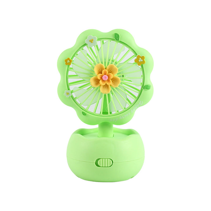 Portable Floral Mini Fan Bowlift