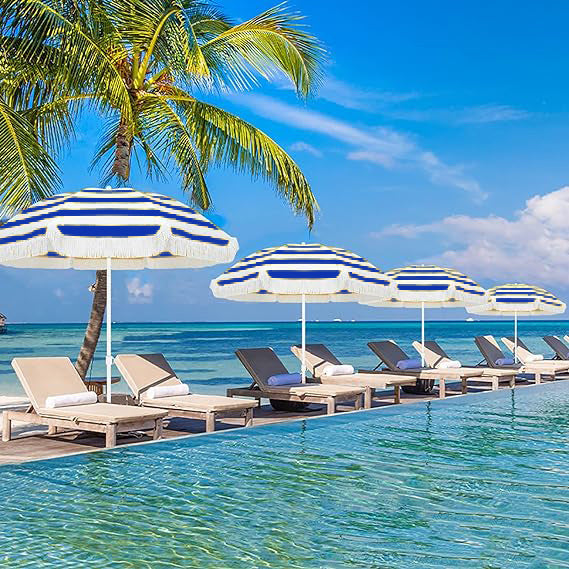 Women's sun umbrella with stylish tassels Bowlift