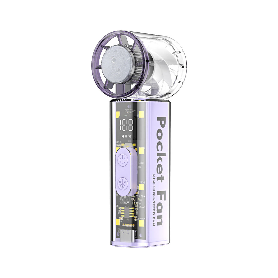 Unisex Pocket-Sized High-Speed Cooling Fan Bowlift