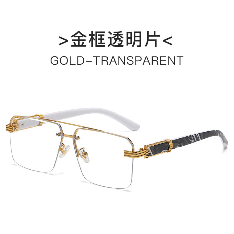 Women Designer Glasses with Elegant Gold Frame and Transparent Lenses Bowlift
