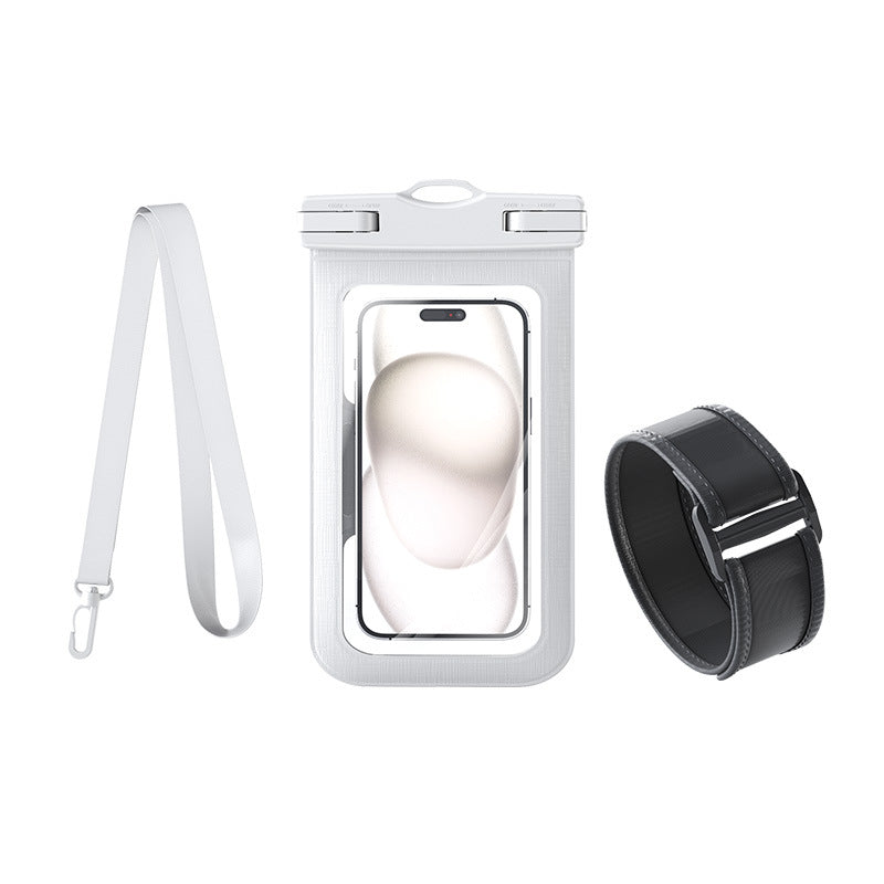 Waterproof smartphone case with adjustable carrying strap Bowlift