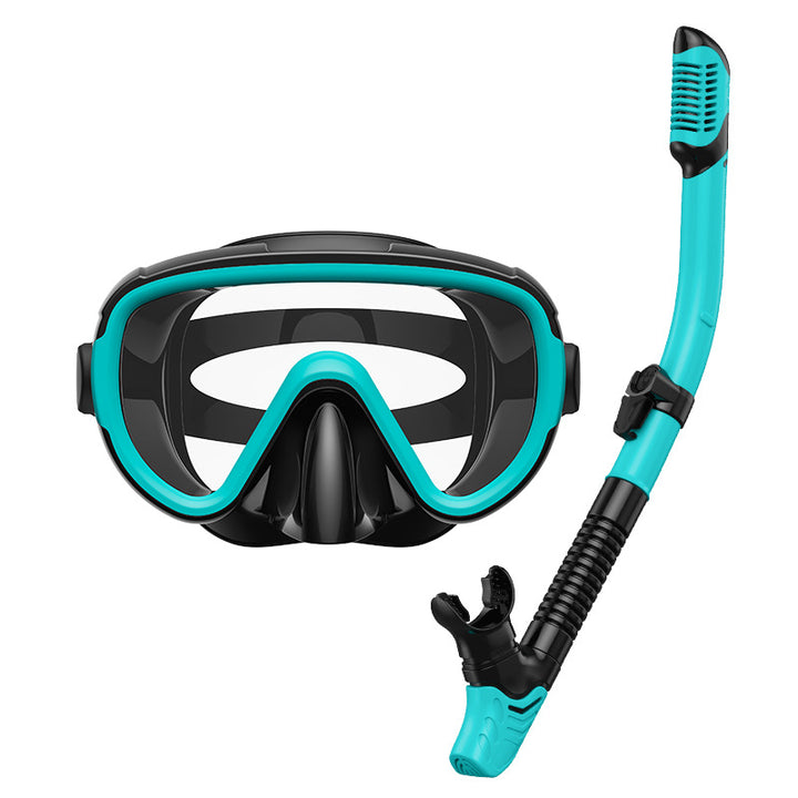 Premium dive mask with anti-fog function and flexible breathing tube Bowlift