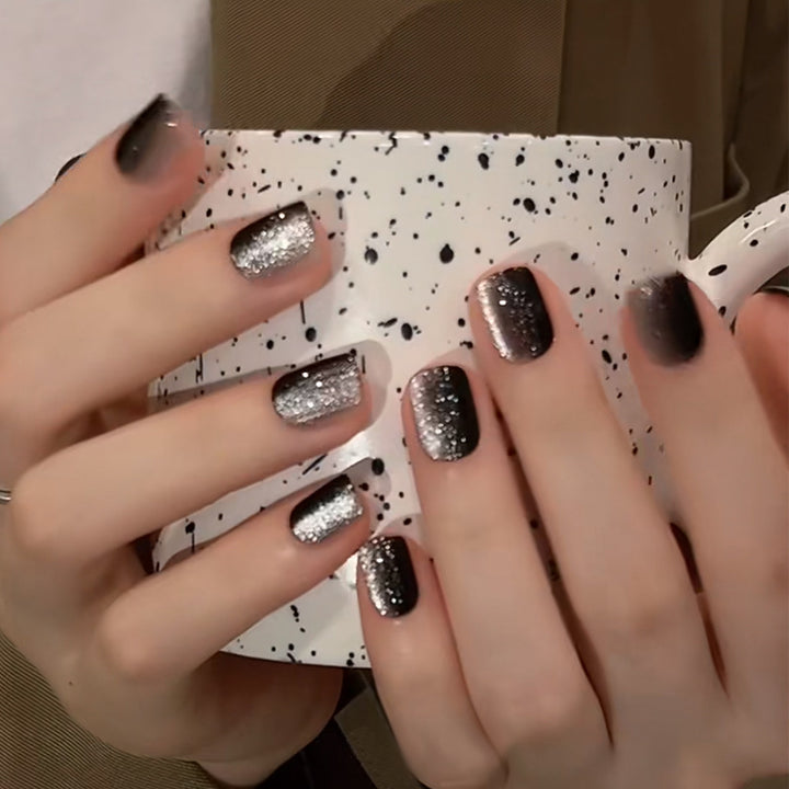 Ombre Press-On Nails with Glossy Finish Bowlift