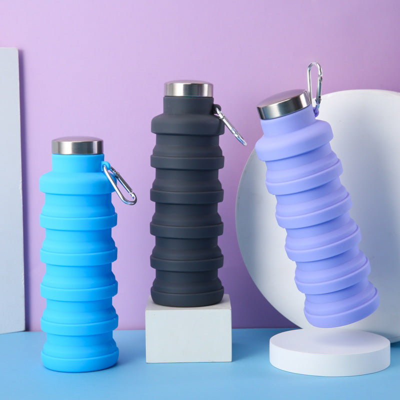 Women collapsible silicone drinking bottle Bowlift