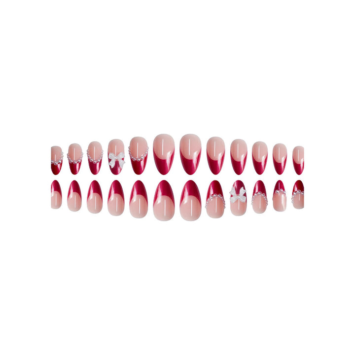 Elegant Stiletto Press-On Nail Art Bowlift