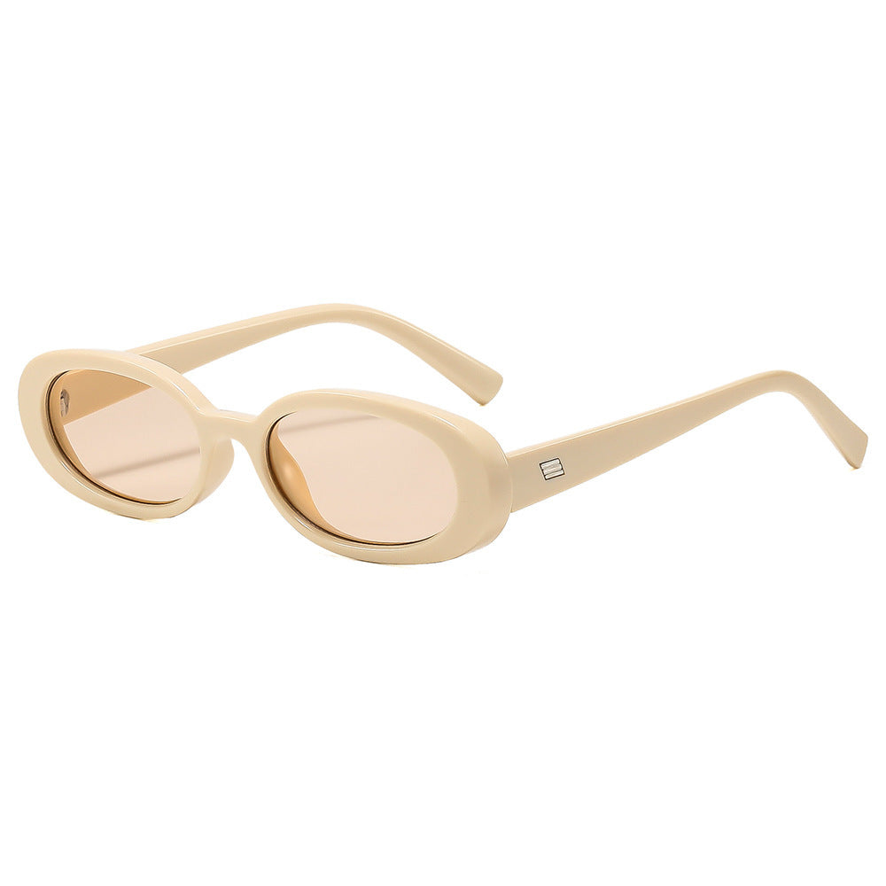 Stylish Oval Frame Sunglasses Bowlift