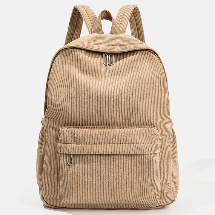 Stylish Corduroy Backpack