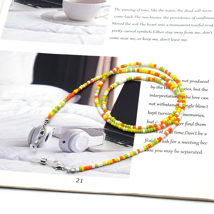 Colorful Beaded Eyewear Chain Holder Bowlift