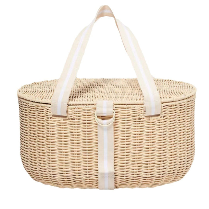 Ladies picnic basket with integrated cutlery set and practical insulation elements Bowlift