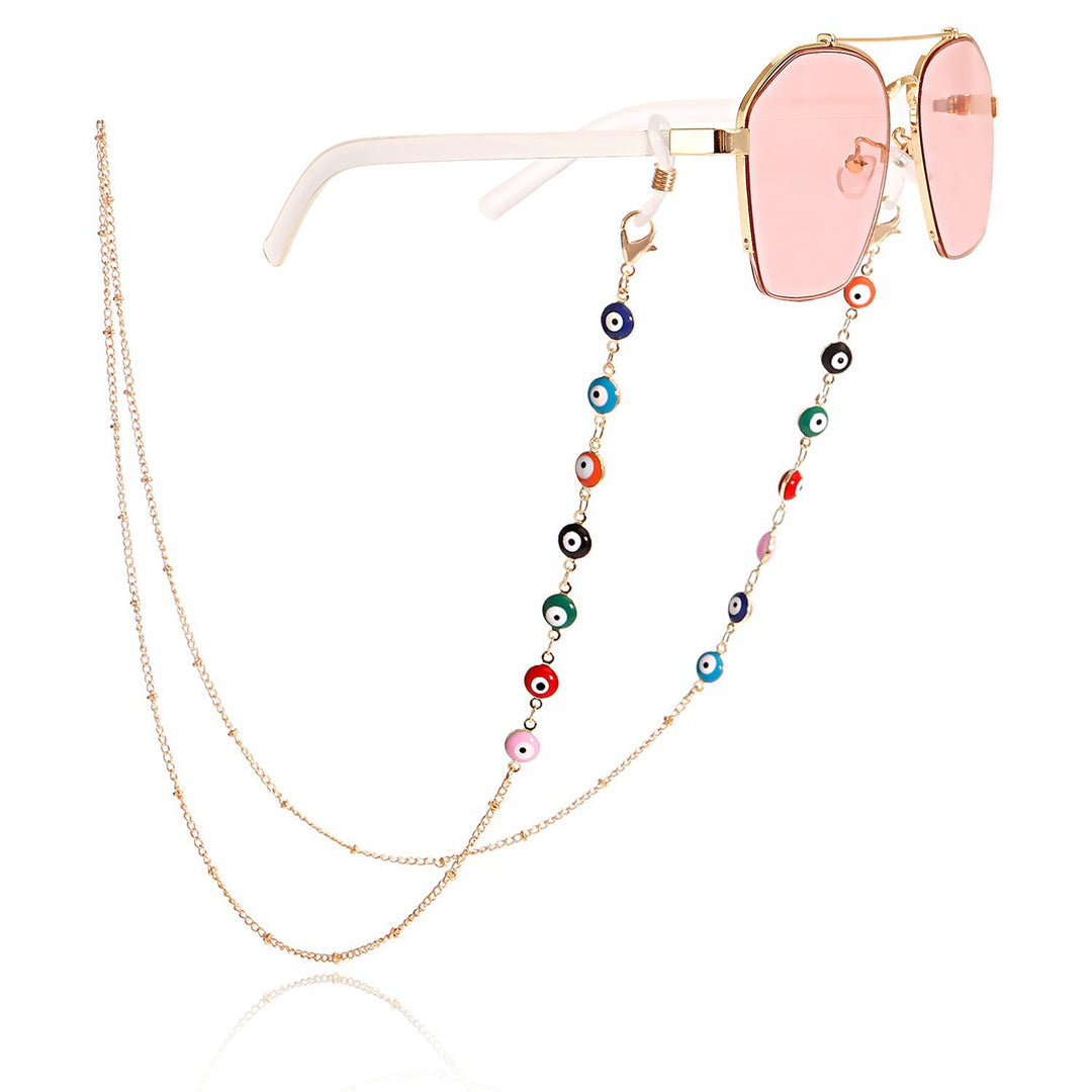 Stylish Sunglasses with Decorative Chain Bowlift