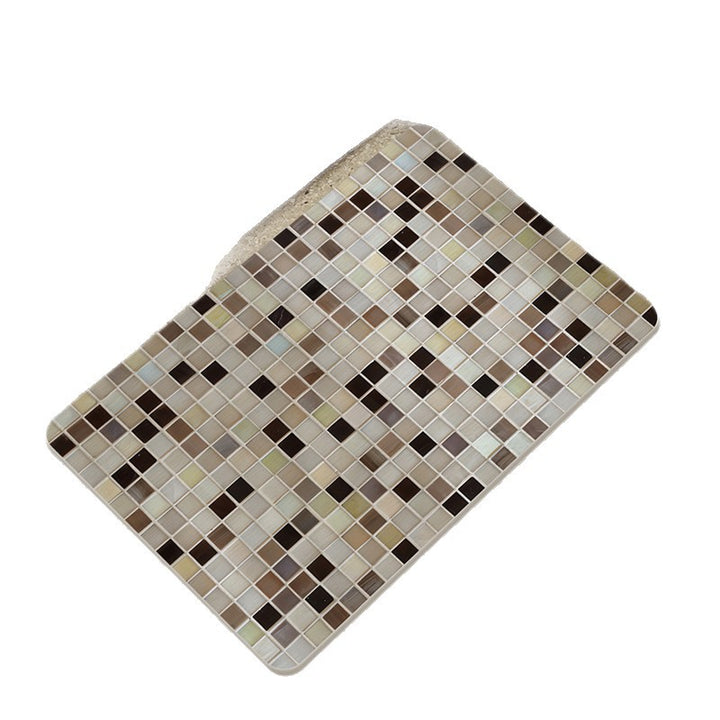 Mosaic Design Bath Mat Bowlift