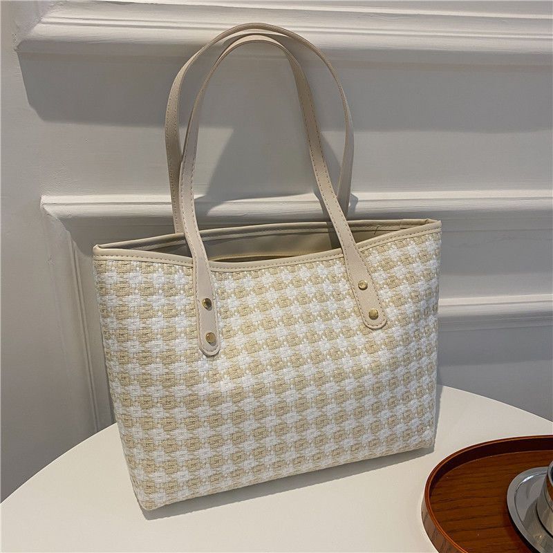 Decorative Woven Tote Bag Bowlift