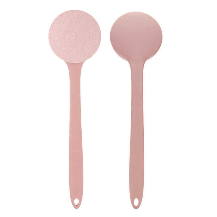 Long-Handled Silicone Exfoliating Back Brush with Soft Massage Bristles Bowlift
