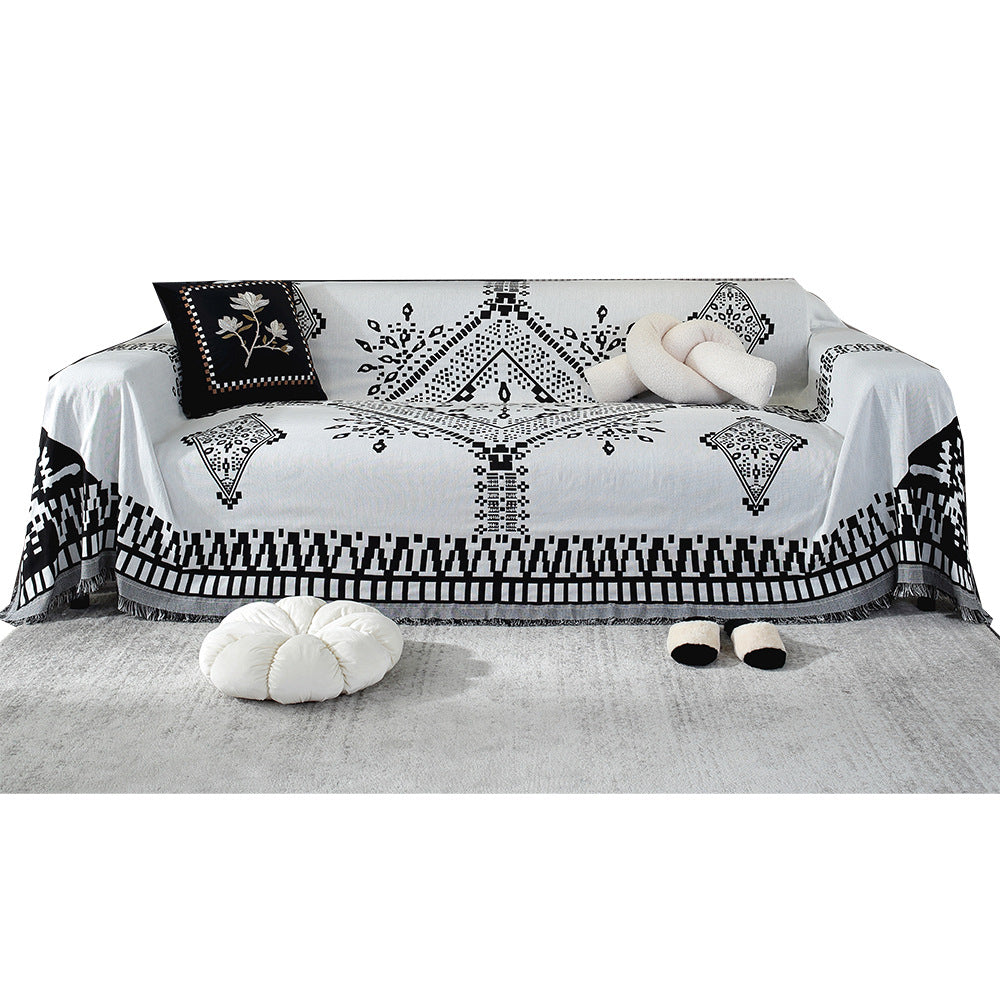 Decorative Thick Woven Sofa Throw Cover
