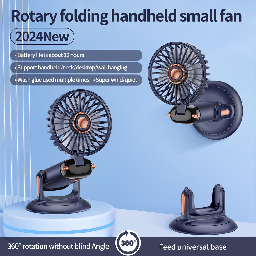 Portable Oscillating Mini Fan with Adjustable Mount Bowlift