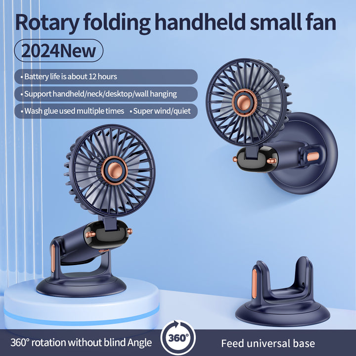 Portable Oscillating Mini Fan with Adjustable Mount Bowlift