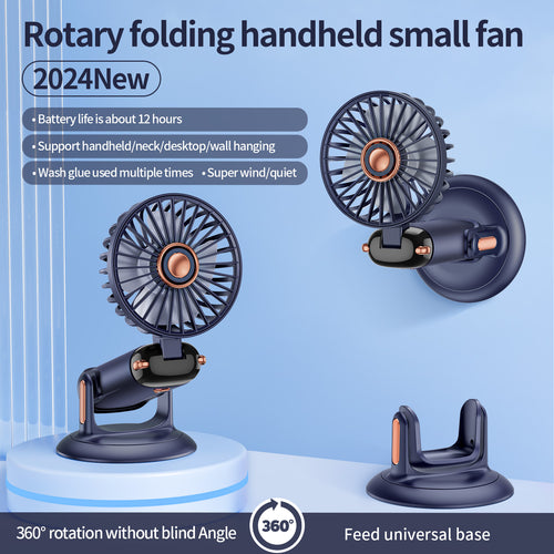 Portable Oscillating Mini Fan with Adjustable Mount Bowlift