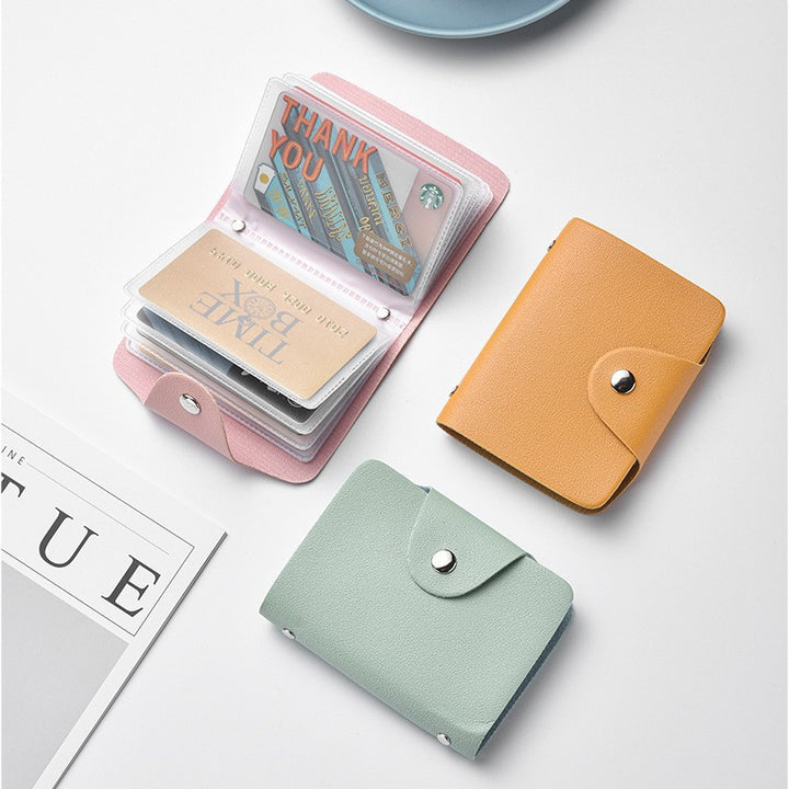 Compact Leather Cardholder Wallet Bowlift
