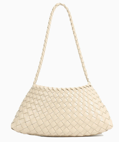 Textured Woven Shoulder Bag Bowlift