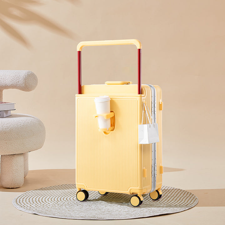 Compact Travel Roller Suitcase Bowlift