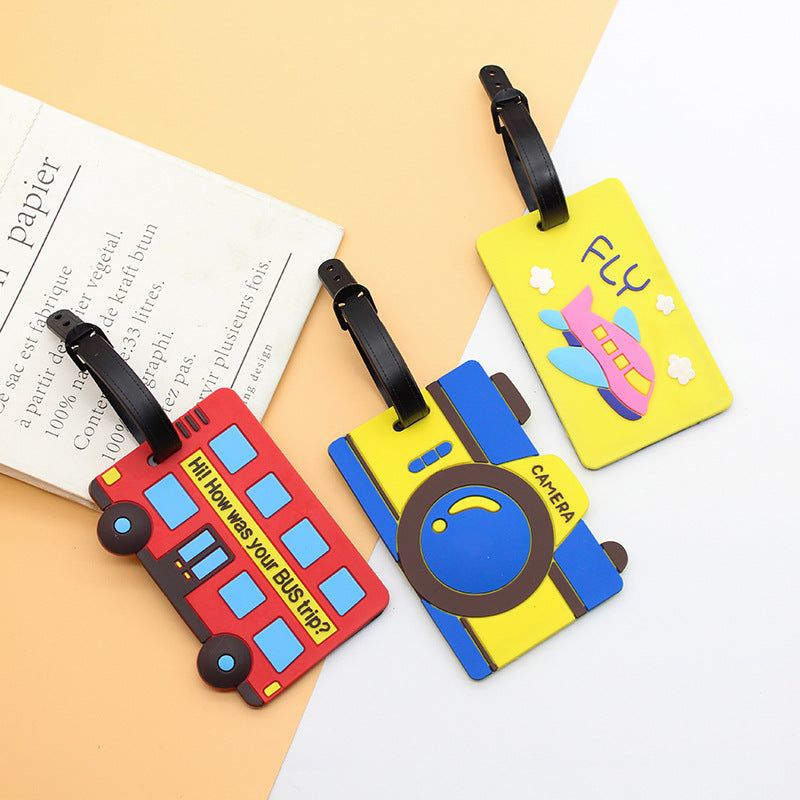 Unisex creative luggage tag in bus design Bowlift