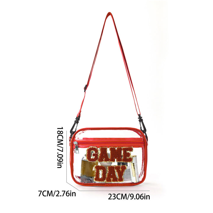 Sporty shoulder bag with transparent front Bowlift