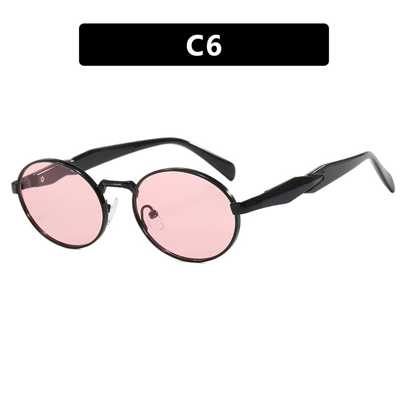 Women's designer sunglasses with unique oval frame and luxurious accents Bowlift