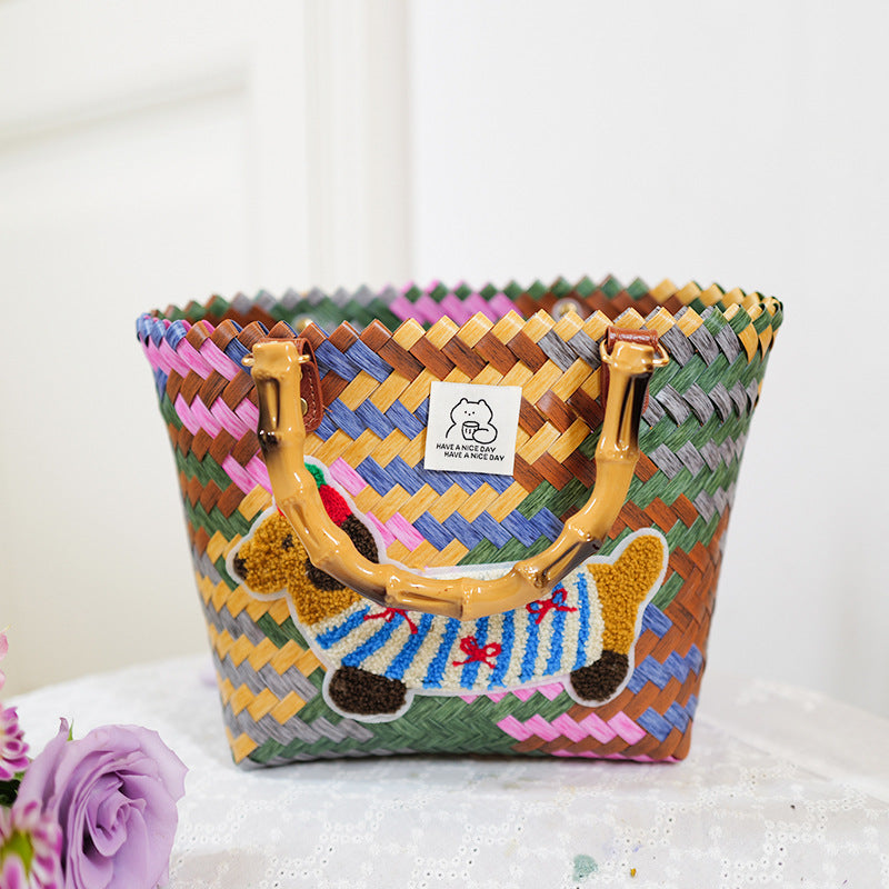 Handmade basket bag Bowlift