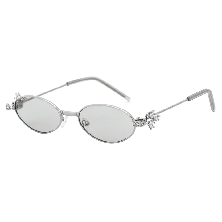Women's Designer Sunglasses with elegant, mirrored frame and stylish embellishments Bowlift