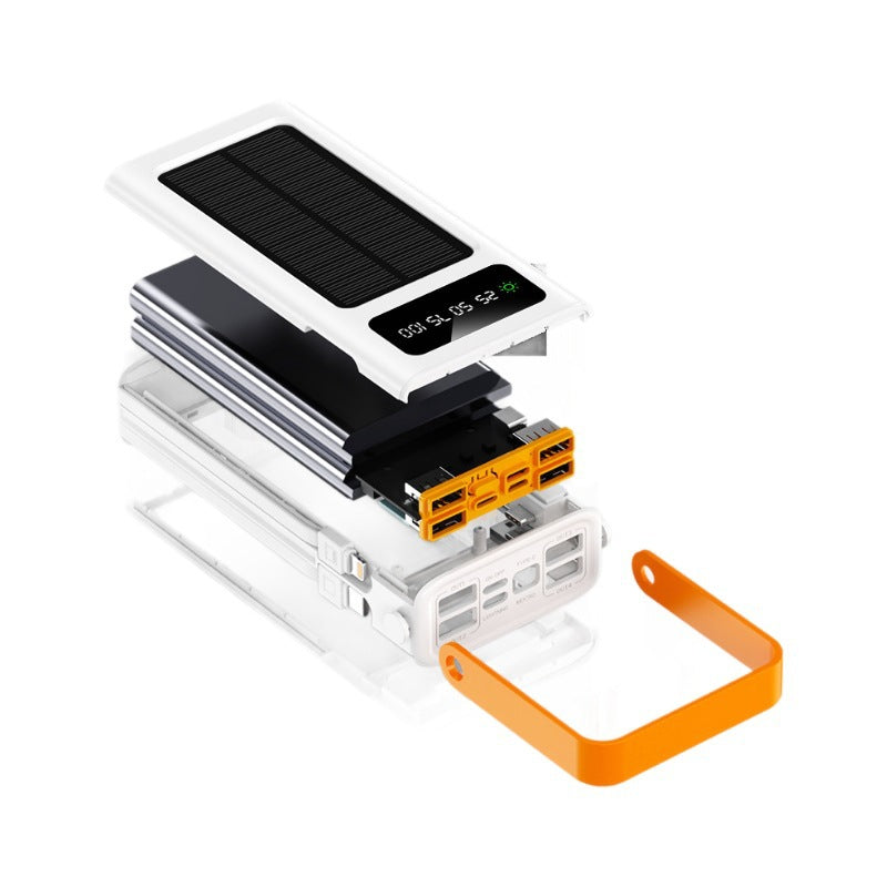 Portable Solar Power Bank with Multifunctional Charging Indicator Bowlift