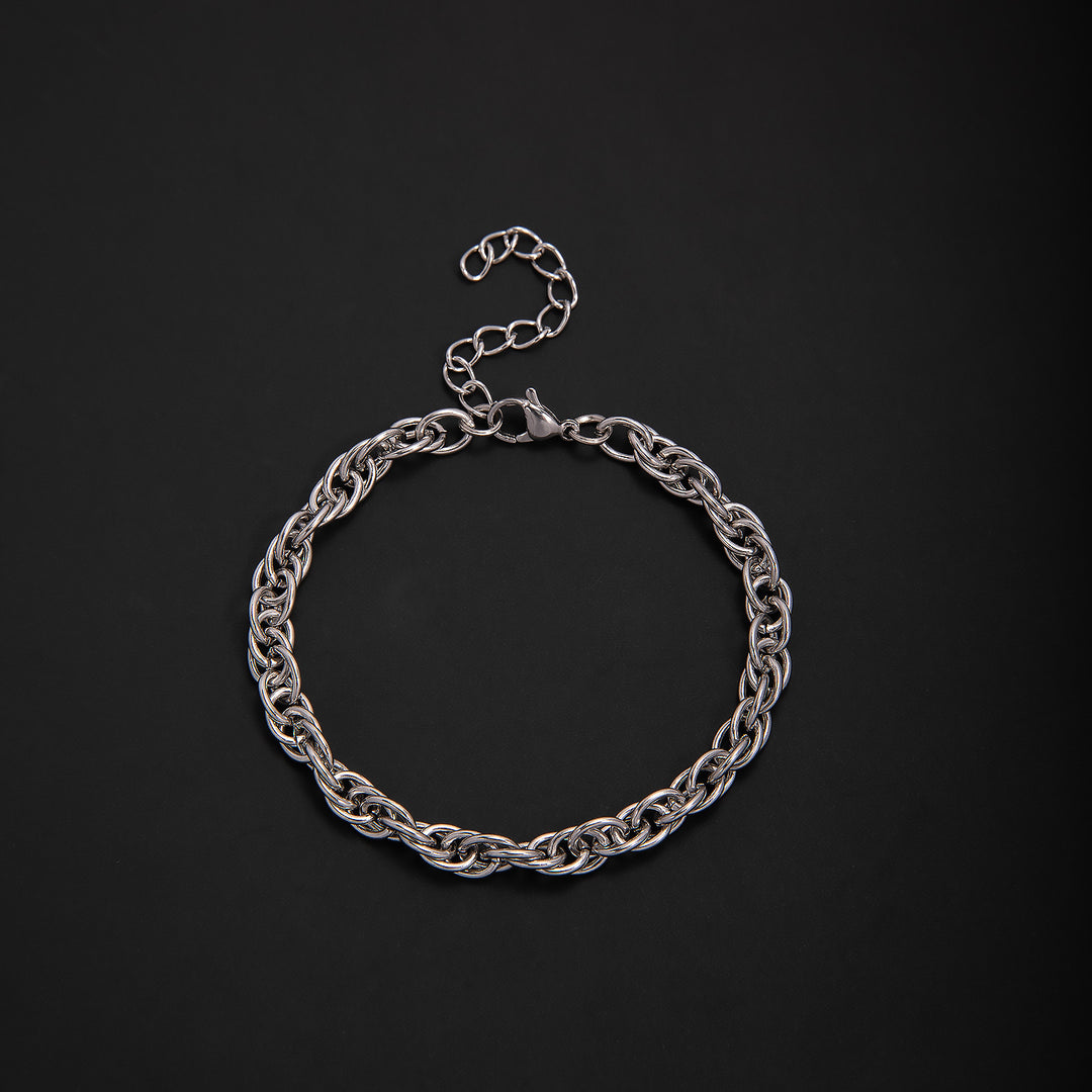 Textured Chain Link Bracelet Bowlift