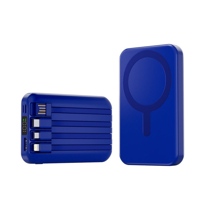 Portable power bank with integrated cable speaker and fast charging function Bowlift