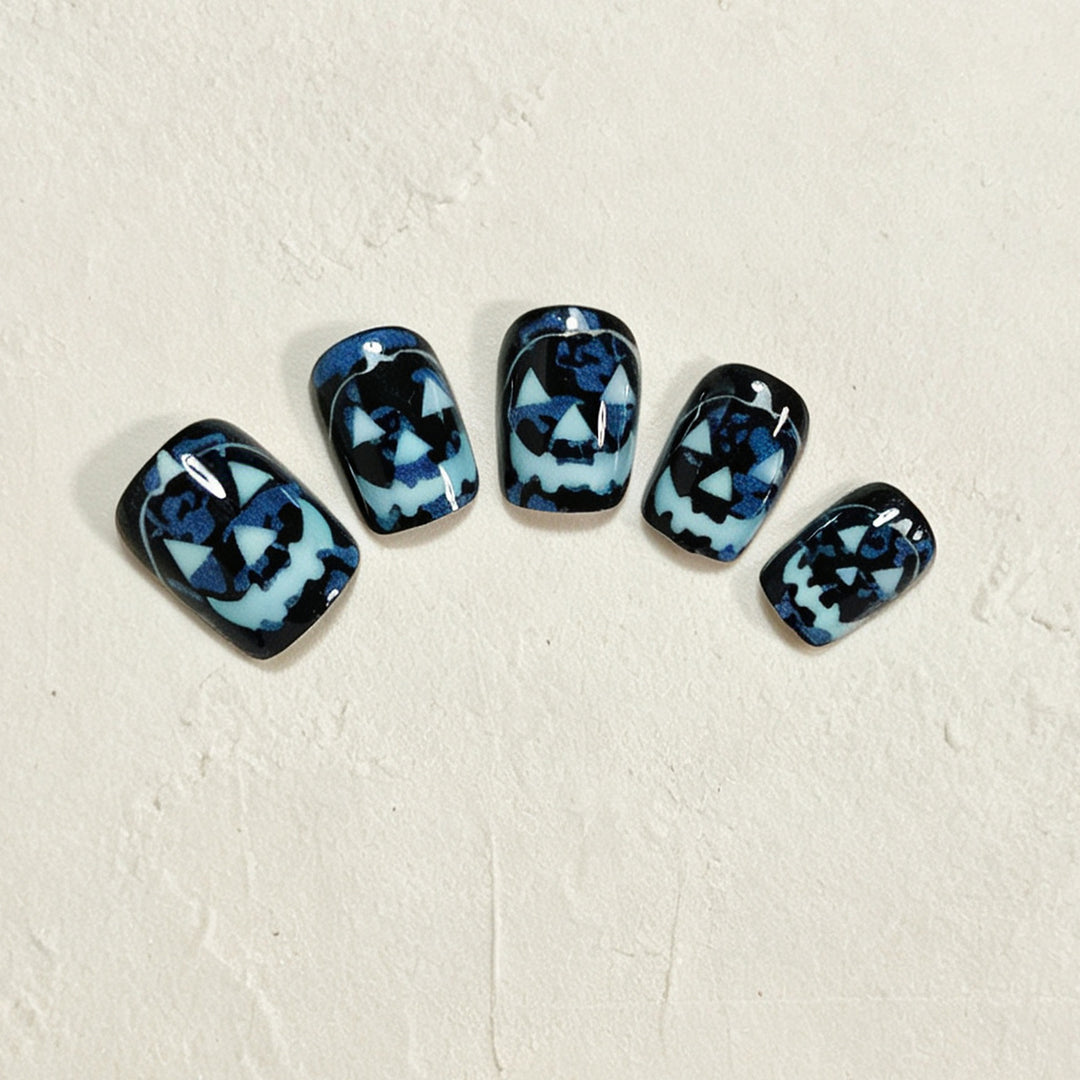 Halloween Glow-in-the-Dark Press-On Nail Art Bowlift