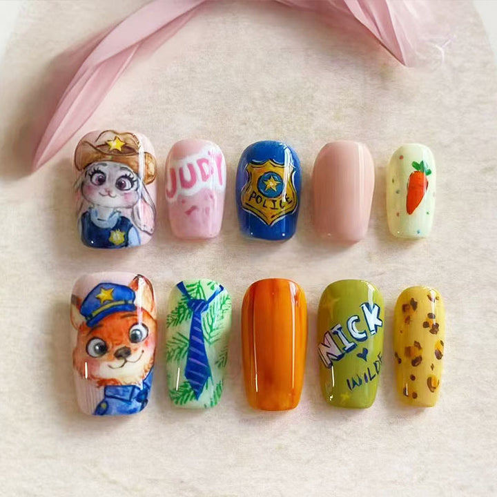 Playful Character Nail Art Set Bowlift