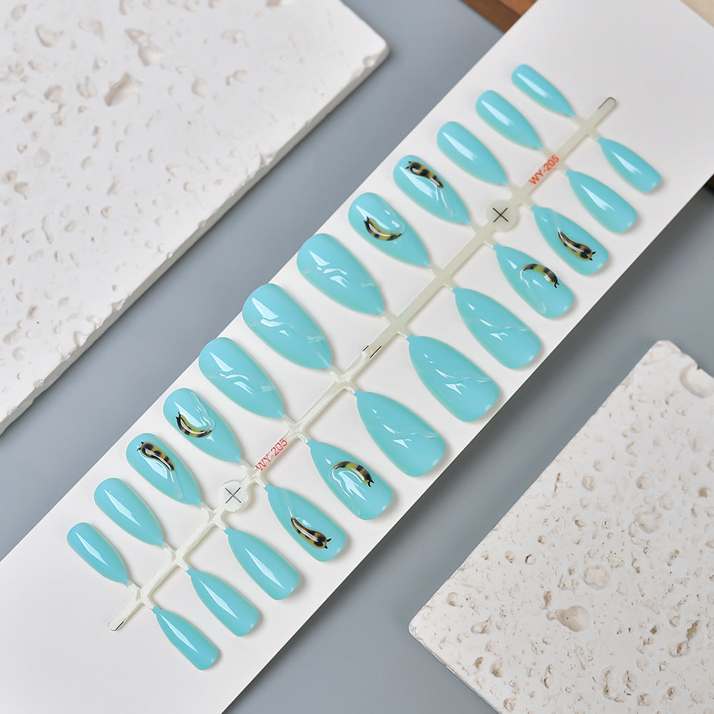 Stylish Decorative Press-On Nail Set Bowlift