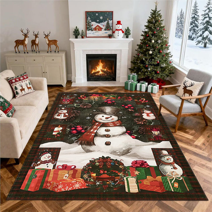 Christmas-Themed Decorative Area Rug Bowlift