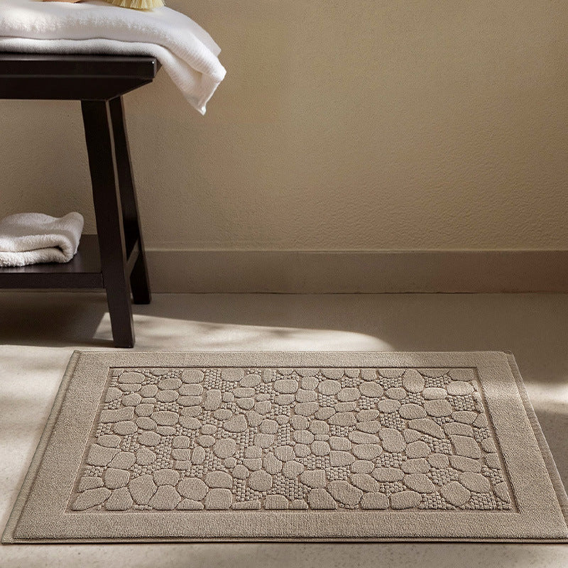 Plush Textured Bathroom Mat Bowlift