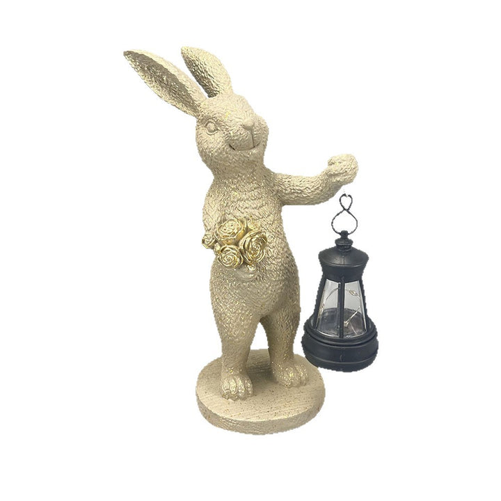 Ceramic Decorative Bunny Table Lantern Figurine Bowlift