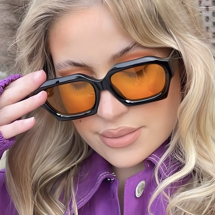 Women's trendy geometric sunglasses with unique design Bowlift