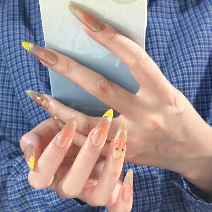 Artistic Floral and Minimalist Press-On Nails Bowlift