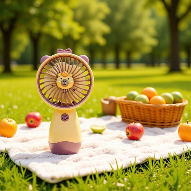 Unisex Portable Mini Hand Fan with Ergonomic Grip and USB Charging Function Bowlift